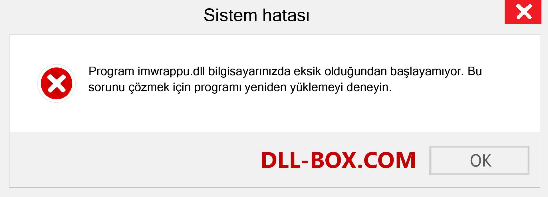 imwrappu.dll dosyası eksik mi? Windows 7, 8, 10 için İndirin - Windows'ta imwrappu dll Eksik Hatasını Düzeltin, fotoğraflar, resimler